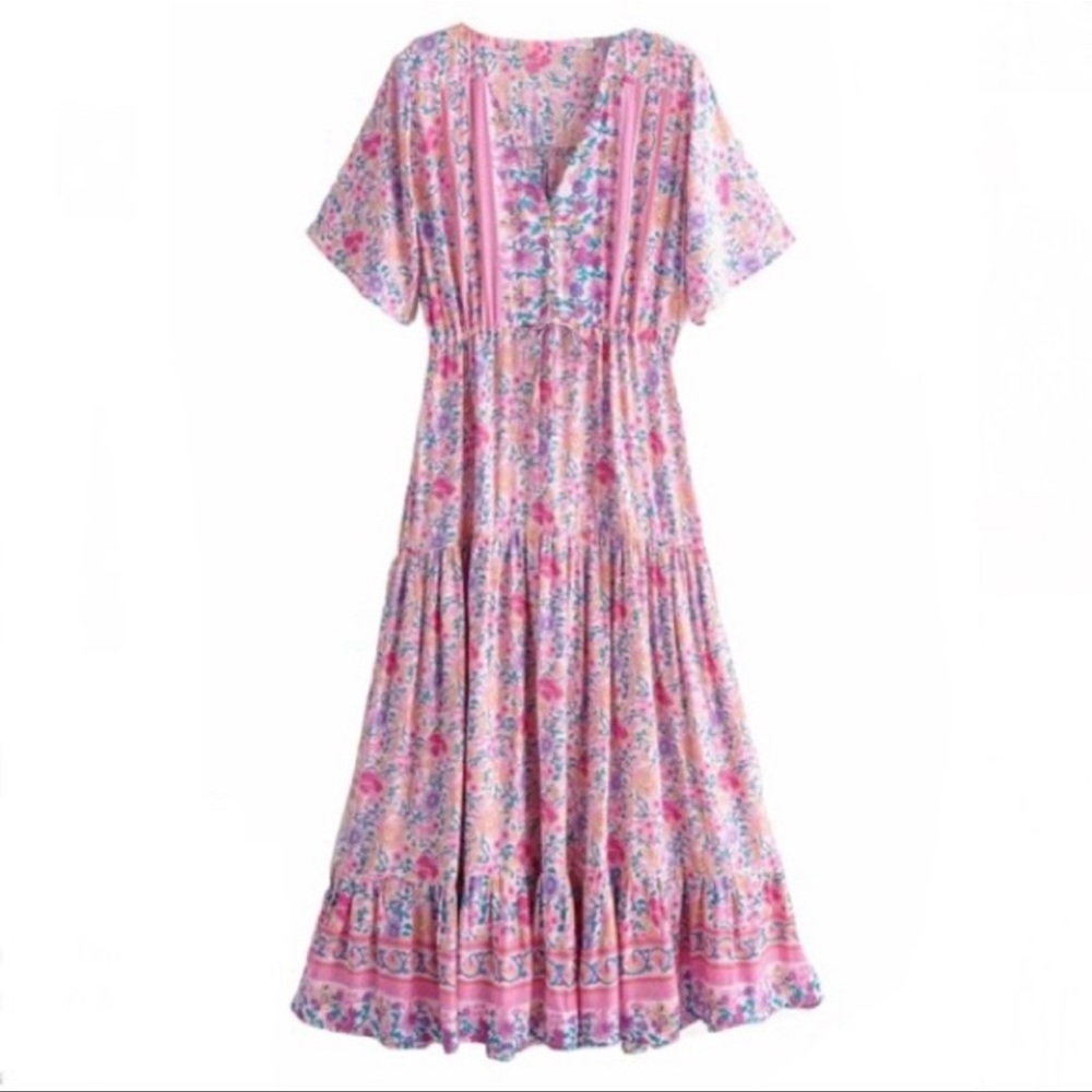 Goodnight Macaroon ‘Kaku’ Floral Maxi dress NWT SIZE L